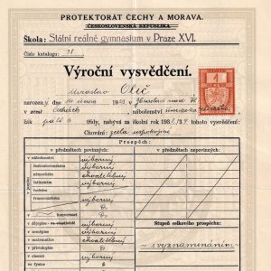 Vysvědčení v kvintě (1939)