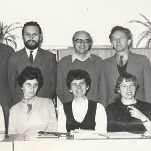 Pedagogický sbor SVVŠ Dobříš v 60. letech